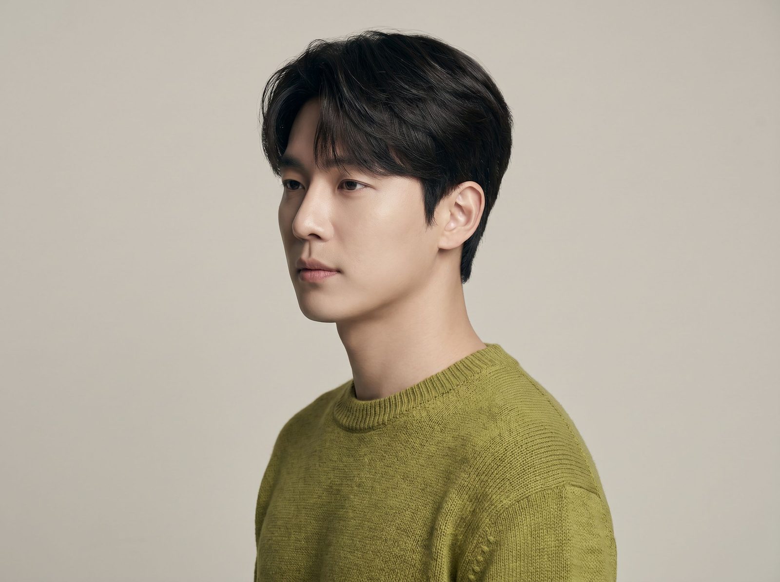 남성적인 직선 콧대 개념 이미지 (AI 생성 예시 이미지)